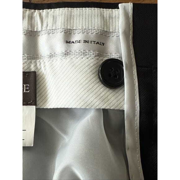 Santorelli Mens NEW Romeo‎ Luxury 100% Wool Black Dress Pants 40W Made in Italy - Picture 7 of 12
